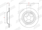 563450JC JURID brzdový kotúč 563450JC JURID