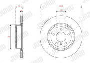 563516JC Brzdový kotouč JURID