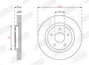 563582JC Brzdový kotouč JURID