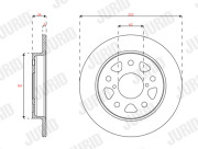 563585JC Brzdový kotouč JURID