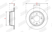 563591JC JURID brzdový kotúč 563591JC JURID