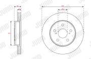 563672JC Brzdový kotouč JURID