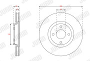 563687JC Brzdový kotouč JURID
