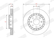 563698JC JURID brzdový kotúč 563698JC JURID