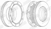 569145J Brzdový kotouč JURID