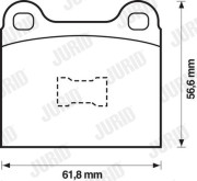 571232J JURID sada brzdových platničiek kotúčovej brzdy 571232J JURID