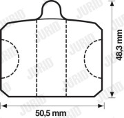 571816J JURID sada brzdových platničiek kotúčovej brzdy 571816J JURID
