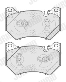 574041J Sada brzdových destiček, kotoučová brzda JURID