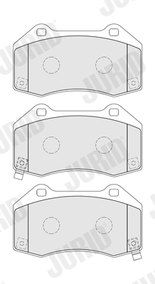 574124J JURID sada brzdových platničiek kotúčovej brzdy 574124J JURID