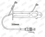 587056 Výstražný kontakt, opotřebení obložení JURID
