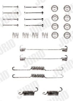771036J Sada příslušenství, brzdové čelisti JURID