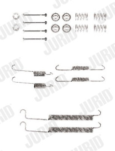 771282J Sada příslušenství, brzdové čelisti JURID