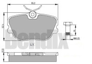 510012 BENDIX sada brzdových platničiek kotúčovej brzdy 510012 BENDIX