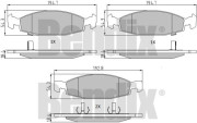 510482 Sada brzdových destiček, kotoučová brzda BENDIX