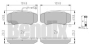 510657 BENDIX sada brzdových platničiek kotúčovej brzdy 510657 BENDIX