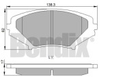 510700 Sada brzdových destiček, kotoučová brzda BENDIX