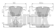 510752 BENDIX sada brzdových platničiek kotúčovej brzdy 510752 BENDIX