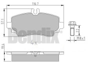 510836 Sada brzdových destiček, kotoučová brzda BENDIX