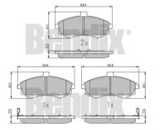 510871 BENDIX sada brzdových platničiek kotúčovej brzdy 510871 BENDIX