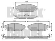 510924 BENDIX sada brzdových platničiek kotúčovej brzdy 510924 BENDIX