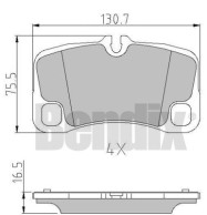 510966 BENDIX sada brzdových platničiek kotúčovej brzdy 510966 BENDIX