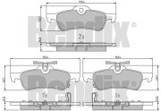 510989 BENDIX sada brzdových platničiek kotúčovej brzdy 510989 BENDIX