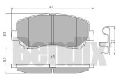 511070 Sada brzdových destiček, kotoučová brzda BENDIX