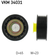 VKM 34031 Vratná/vodicí kladka, klínový žebrový řemen SKF