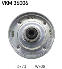 VKM 36006 Vratná/vodicí kladka, klínový žebrový řemen SKF