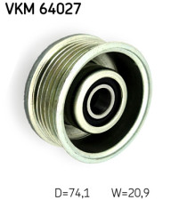 VKM 64027 Vratná/vodicí kladka, klínový žebrový řemen SKF