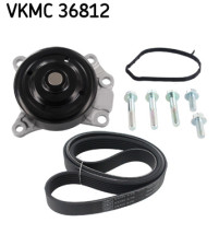 VKMC 36812 Vodní pumpa + klínový žebrový řemen SKF