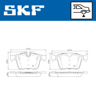 VKBP 90142 SKF sada brzdových platničiek kotúčovej brzdy VKBP 90142 SKF