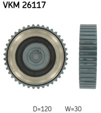 VKM 26117 SKF obehová/vodiaca kladka ozubeného remeňa VKM 26117 SKF