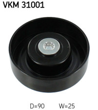 VKM 31001 Vratná/vodicí kladka, klínový žebrový řemen SKF