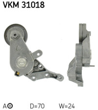 VKM 31018 Napínací kladka, žebrovaný klínový řemen SKF