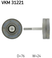 VKM 31221 Vratná/vodicí kladka, klínový žebrový řemen SKF