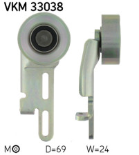 VKM 33038 Napínací kladka, žebrovaný klínový řemen SKF