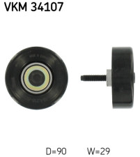 VKM 34107 Vratná/vodicí kladka, klínový žebrový řemen SKF