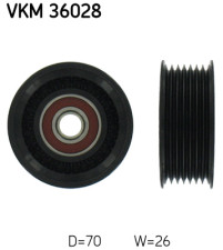 VKM 36028 Vratná/vodicí kladka, klínový žebrový řemen SKF