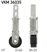 VKM 36035 Napínací kladka, žebrovaný klínový řemen SKF
