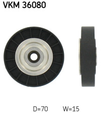 VKM 36080 Vratná/vodicí kladka, klínový žebrový řemen SKF