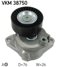 VKM 38750 Napínací kladka, žebrovaný klínový řemen SKF
