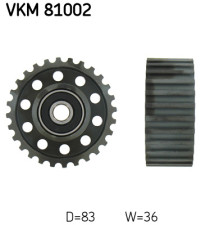 VKM 81002 Vratná/vodicí kladka, ozubený řemen SKF
