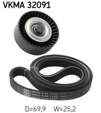 VKMA 32091 SKF ozubený klinový remeň - sada VKMA 32091 SKF