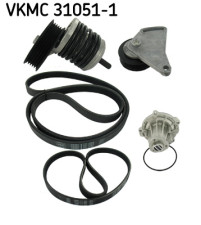 VKMC 31051-1 Vodní pumpa + klinový żebrový řemen SKF