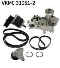 VKMC 31051-2 Vodní pumpa + klinový żebrový řemen SKF
