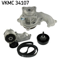 VKMC 34107 Vodní pumpa + klinový żebrový řemen SKF