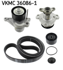 VKMC 36086-1 Vodní pumpa + klinový żebrový řemen SKF