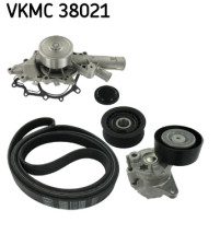 VKMC 38021 Vodní pumpa + klínový žebrový řemen SKF