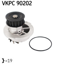 VKPC 90202 SKF vodné čerpadlo, chladenie motora VKPC 90202 SKF